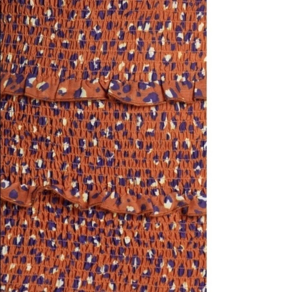 Foxiedox Mini Luna Animal Print Tiered Ruffle Dress M feminine cheetah leopard - Picture 6 of 14